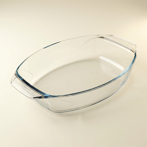 صينية طهي زجاج بايركس، 38×27×7 سم - شفاف product image