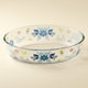 صينية فرن زجاج السيف غاليري، 1.6 لتر، نقش زهور، 26x18x6 سم - شفاف product image 1