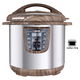 Edison Electric Pressure Pot, Granite Inner Pot, 1000 watt, 6L, 10 Cooking Functions, GT601-W/WD1 - Wood Brown product image 1