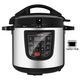 Edison Al-Maqnas Pro Electric Pressure Pot, Granite Inner Pot, 1000 watt, 6L, 10 Cooking Functions, GT611-W - Silver Black product image 1