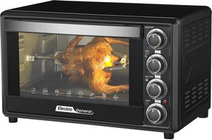 فرن كهربائي الكترو جنرال، 1600 واط، 30 لتر، 100-230 درجة مئوية، مؤقت، باب زجاجي مزدوج، SVN-30RML - أسود product image 2