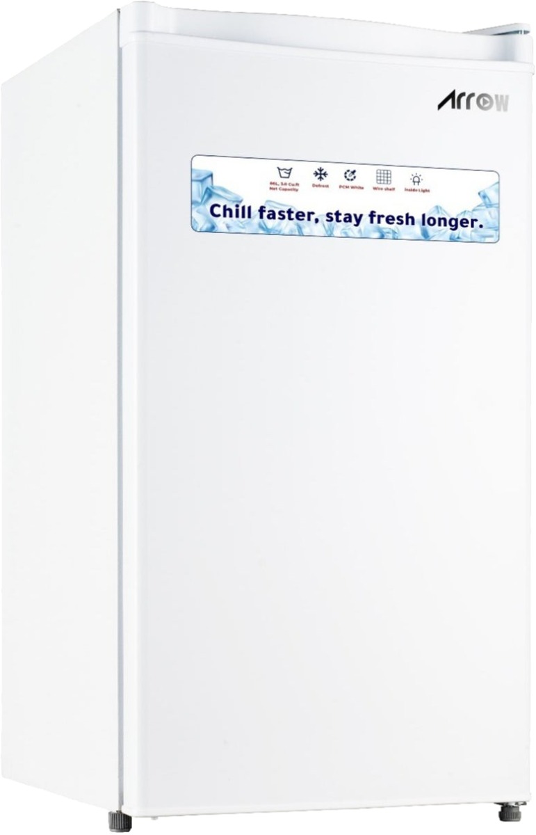 Arrow RO-135RDK de Frost Refrigerator, 86 L, 3.0 Cu. Ft, Inverter, Interior Top Freezer, Single Door - White product image 1