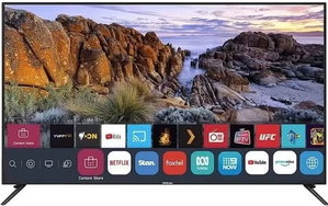 تلفزيون سمارت بدون اطار جي في سي برو، 65 بوصة، شاشة QLED، 4K UHD، نظام ويب او اس، ريسيفر داخلي، ريموت كنترول، حامل جداري، GVC-65WQ8100 - اسود product image