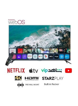 تلفزيون سمارت بدون اطار جي في سي برو، 65 بوصة، شاشة QLED، 4K UHD، نظام ويب او اس، ريسيفر داخلي، ريموت كنترول، حامل جداري، GVC-65WQ8100 - اسود product image 3