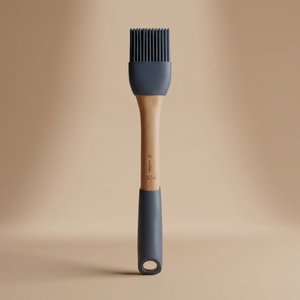 Al Saif Gallery Silicone Brush, 30 x 4.5 cm, Wooden Handle - Dark Blue Wood product image