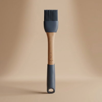 فرشاة سيليكون السيف غاليري، 30×4.5 سم، يد خشب - ازرق غامق خشبي product image 1