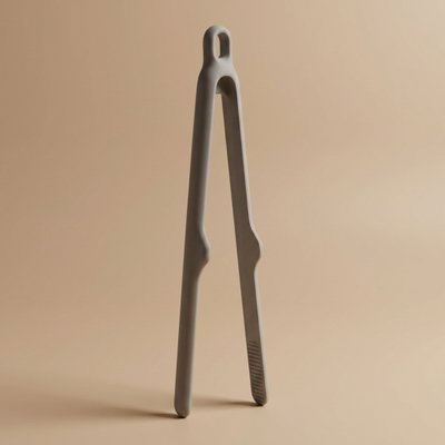 ملقاط طعام سيليكون السيف غاليري، 27×6 سم - رمادي فاتح product image 1