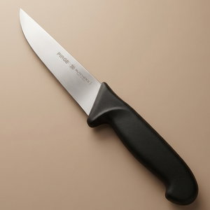 سكين جزار ميج استيل بلاستيك بيرجي، 12.5 سم - فضي اسود product image