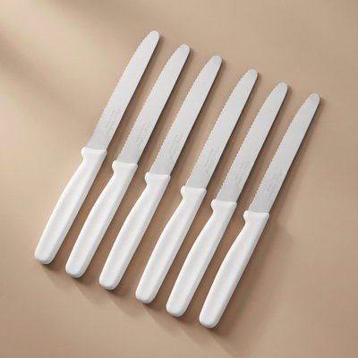 طقم سكاكين استيل السيف غاليري، 6 قطع، 4 بوصة - ابيض product image 1