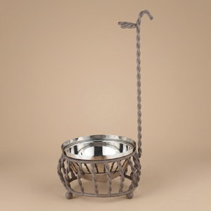 حامل ملاعق هندي ستانلس ستيل السيف غاليري، 11.5x11.5x22.5سم - فضي كابتشينو product image