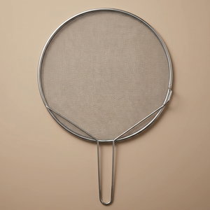 غطاء مانع طرطشة استيل السيف غاليري، 30 سم، دائري، مسكة يد - فضي product image