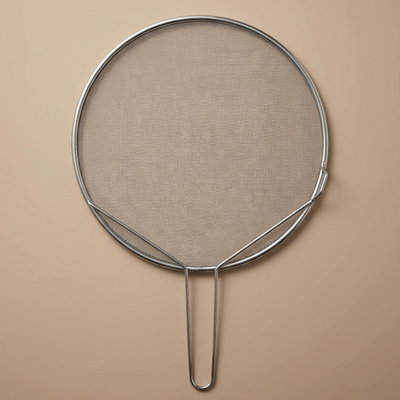 Al Saif Gallery Stainless Steel Splash Guard Cover, 30cm, Round, Handle - Silver product image 1