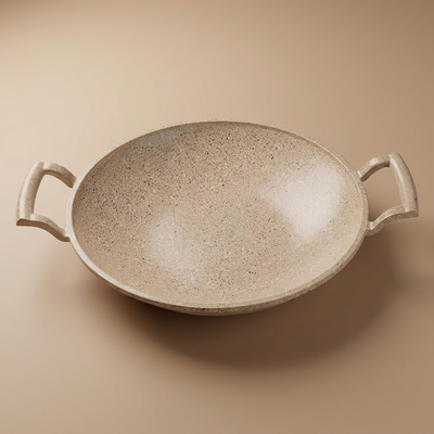 مقلاة جرانيت السيف غاليري، 30 سم، ايدي جانبية - بني فاتح product image 1
