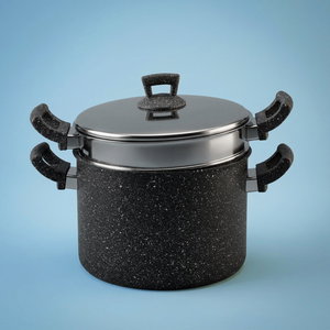 قدر سباجيتي جرانيت مزدوج هاشيفر، 26 سم - رمادي غامق product image