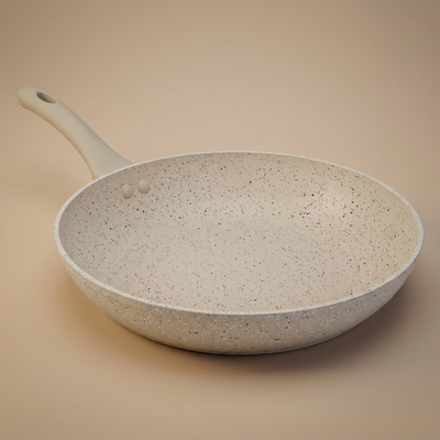 مقلاة جرانيت روكي، 30 سم - كريمي product image 1