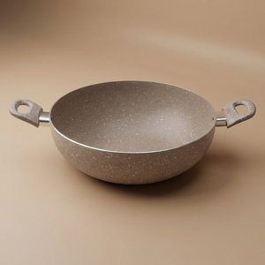 مقلاة جرانيت روكي، 26 سم، عميق، بيدين - بيج product image