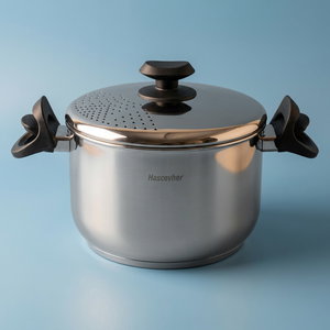 Hascevher black steel pot, 5 litres, 22 cm, Turkish - silver product image