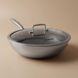 مقلاة استيل بغطاء زجاج روبوست، 30 سم، 2.5 لتر - فضي product image
