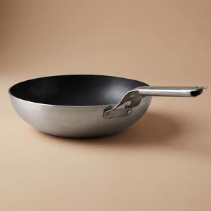 مقلاة ووك استيل هاشيفر، يد استيل، 28 سم - فضي product image