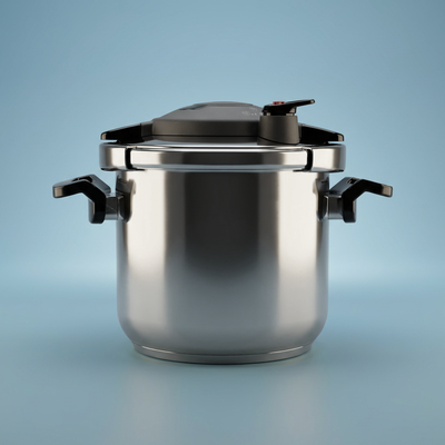 قدر ضغط ستانلس ستيل ستانلس ستيل كوركماز، 12 لتر - فضي اسود product image 1