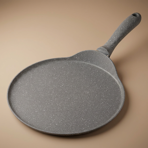 مقلاة جرانيت هاسكفر، 26 سم، حواف مسطحة - رمادي product image