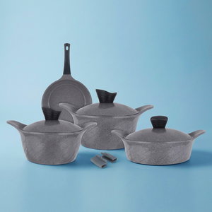 Tornado Granite Cookware Set, 7 Pieces - Grey product image