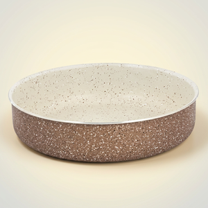 صينية فرن جرانيت روكي، 26سم، دائري - بني product image