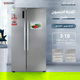 ثلاجة نوفروست إديسون، 637 لتر، 22.5 قدم، 2 باب - فضي product image 5