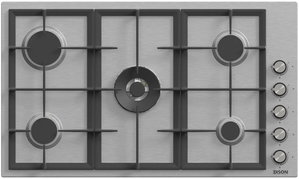 موقد غاز بلت إن إديسون، 5 شعلات، 60 ×90 سم، EDGS-90-8 - فضي product image