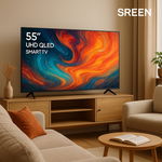 تلفزيون بدون اطار سمارت سرين، 55 بوصة، QLED، 4K، SRET-55S4KQ2 - اسود product image 2