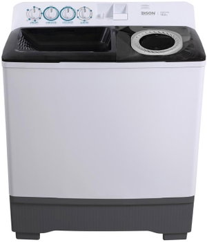 Edison EDMTG180, Twin Tub Washing Machine, 18 kg, Turbo Power, White/Grey product image