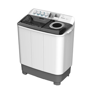 Edison EDMTG180, Twin Tub Washing Machine, 18 kg, Turbo Power, White/Grey product image 2