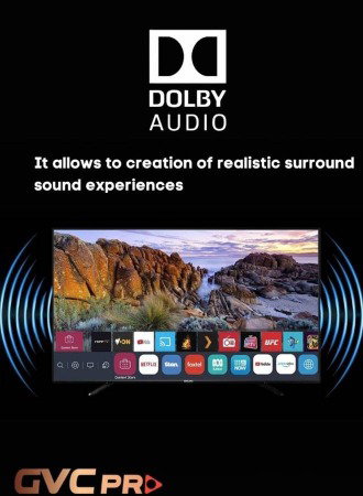 تلفزيون سمارت بدون اطار جي في سي برو، 50 بوصة، شاشة QLED، 4K UHD، نظام ويب او اس، ريموت ماجيك، 50GWQ6101 - اسود product image 3