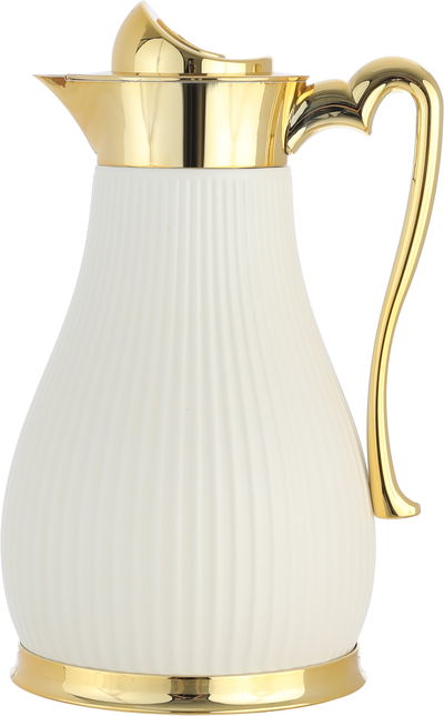 طقم تقديم شاي وقهوة بورسلان وزجاج امبير، 52 قطعة - بيج بذهبي product image 2