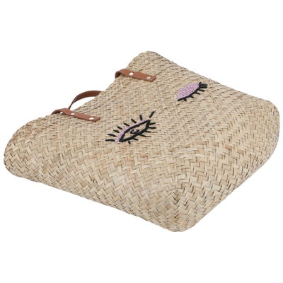 Al Saif Gallery wicker thermos bag, 46 x 30 cm - beige product image 3