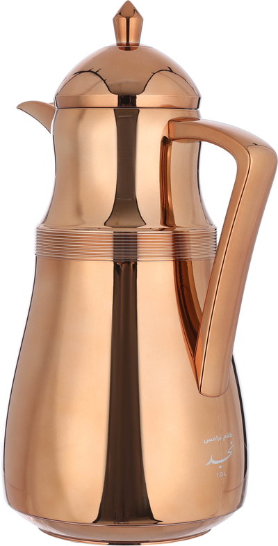 طقم ترامس نجد السيف غاليري، حافظة داخلية زجاج، قطعتين، 1/1 لتر - نحاسي product image 4