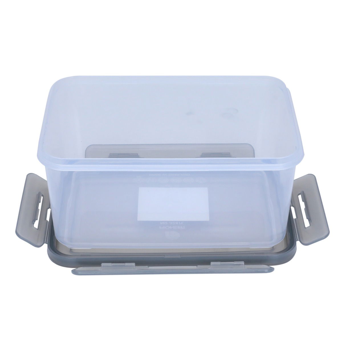 Al Saif Gallery Plastic Food Container with Lid, 2 L, 21 x 15 x 10 cm, Rectangle - Gray product image 4