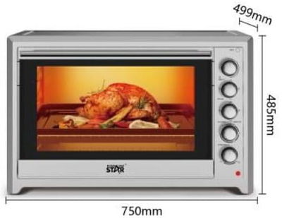 Winning Star ST-9795 Electric Oven, 100 Liters, 2800 Watts - Silver product image 6