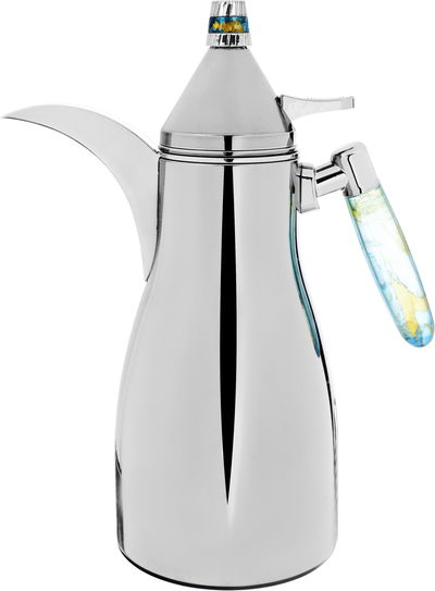 Al Saif Gallery Maimouna Steel thermos Set, 2 Pieces, 1 Liter - Silver product image 2