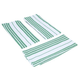 طقم مناشف مطبخ السيف غاليري، 3 قطع، 40×70 سم - ابيض اخضر product image 2
