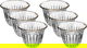 Al Saif Gallery glass coffee cup set, 6 pieces - white product image 1