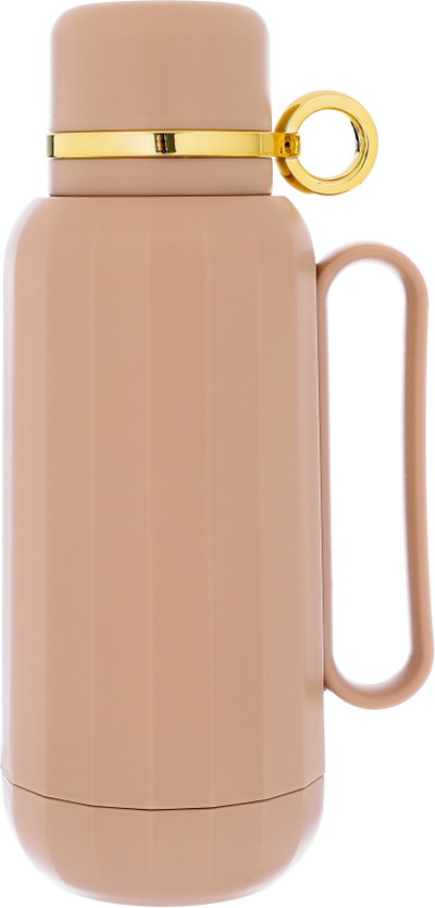 ترمس رحال تايملس، 1 لتر، حافظة داخلية زجاج حراري - بني فاتح product image 2