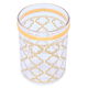علبة بهارات بلاستيك السيف غاليري، دائري، منقوش ذهبي - شفاف product image 2