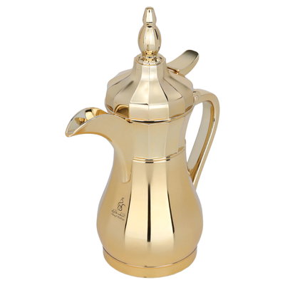 Al Saif Gallery Suleiman Thermos Dallah shape, 0.25 liters, steel inner container, steel outer shell - gold product image 3
