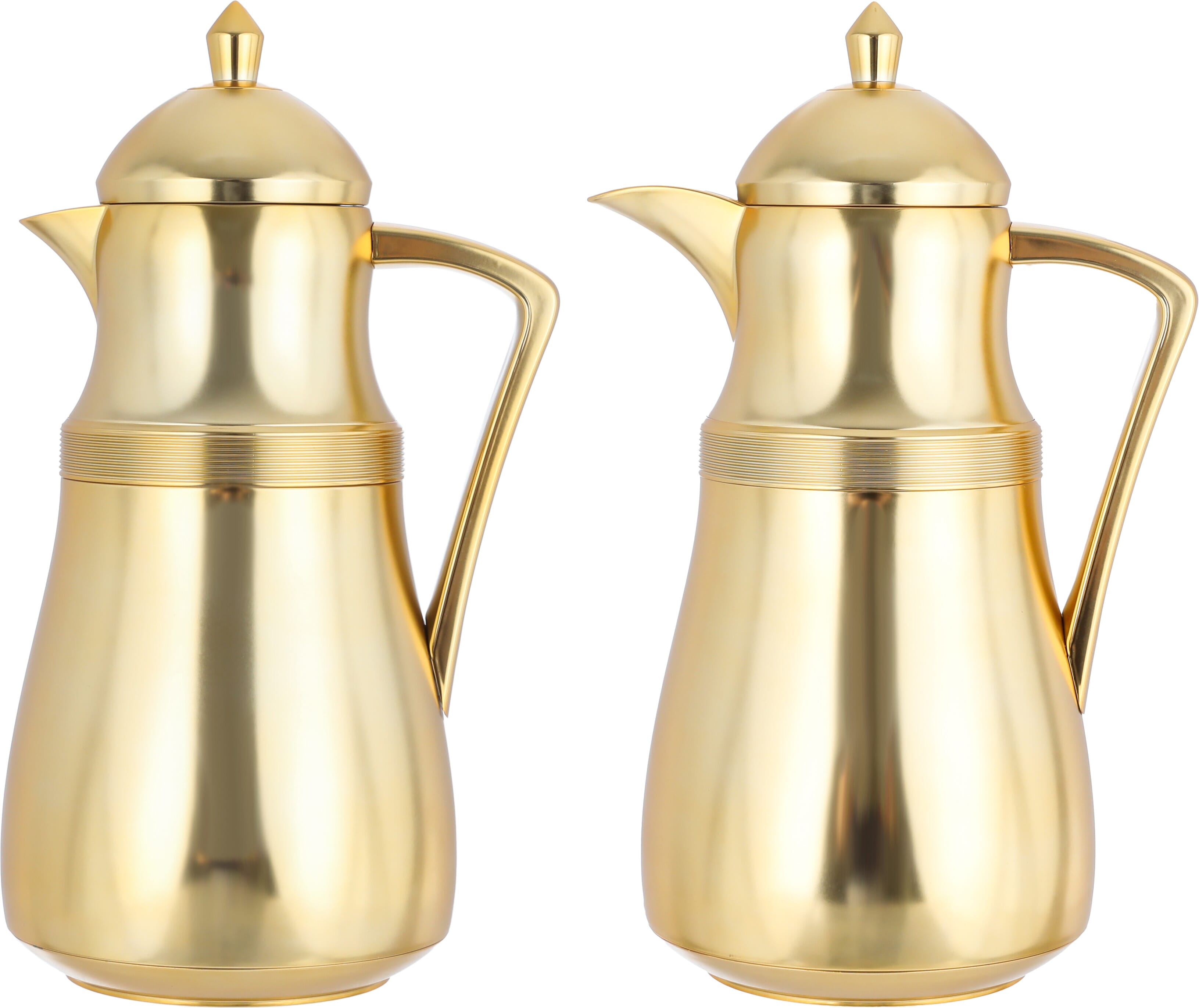 Al Saif Gallery Najd thermos set, 1/4 liter, thermal glass inner shell, plastic outer shell - gold product image 1