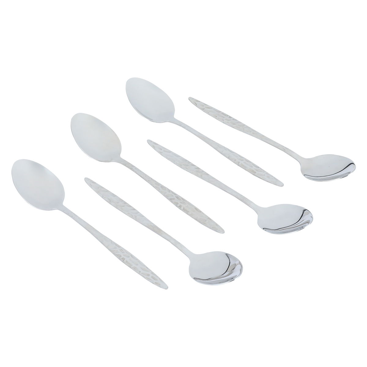 Al Saif Gallery steel tea spoons, 6 pieces, engraved - silver product image 4