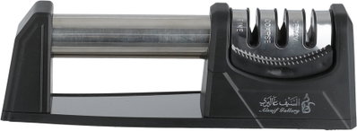 Al Saif Gallery Stainless Steel Knife Sharpener, 3 Slots, 22Cm - Black Silver product image 4