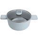 طقم قدور المونيوم بغطاء زجاج روبوست، 9 قطع - رمادي product image 2