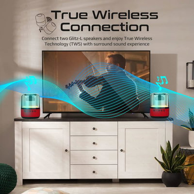 مكبر صوت لاسلكي محمول سليكون(بروميت)، 10واط، 15x15x16 سم، بلوتوث، 10 ساعات، منفذ Aux، فتحة بطاقة Micro SD، منفذ وسائط USB - أحمر product image 2