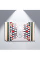 طقم ماوس باد وكيبورد على شكل سجاد مطاط سجادتي، 3 قطع، نقوش عسيرية - متعدد الالوان product image 3